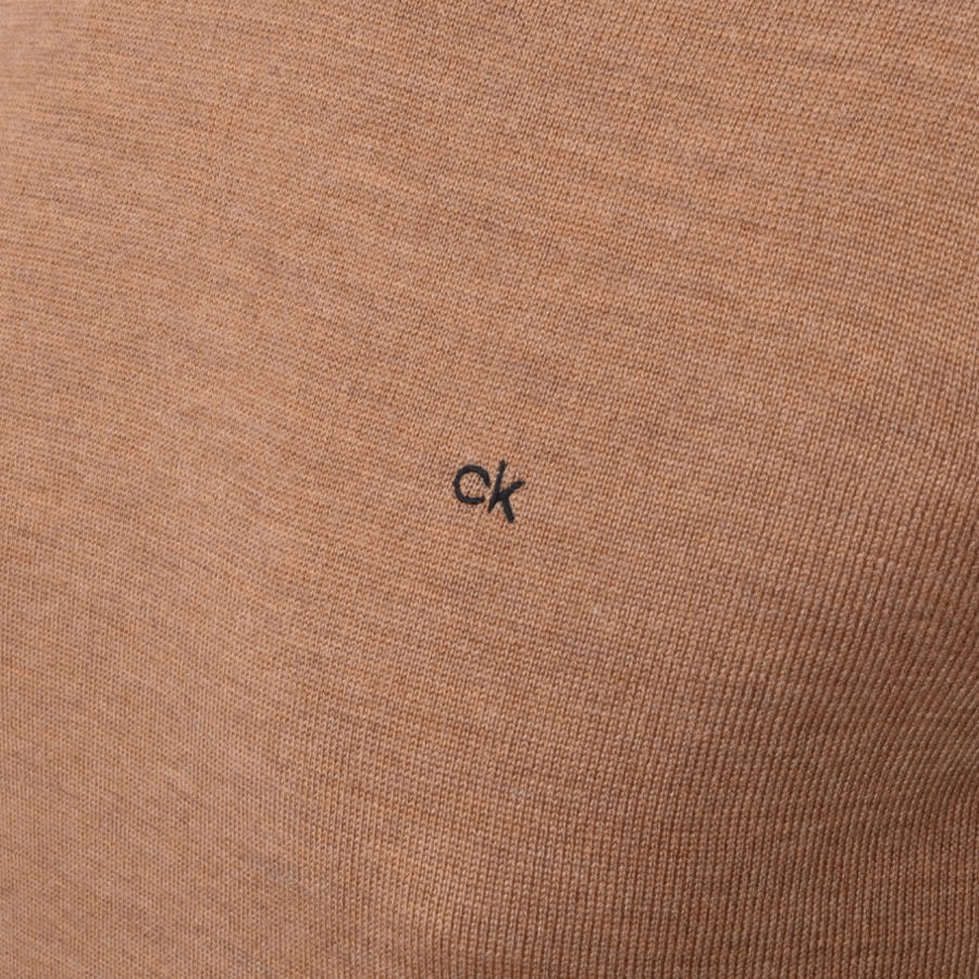 Alternative Image for ProductCalvin Klein Crew Neck Knit Jumper Brown3